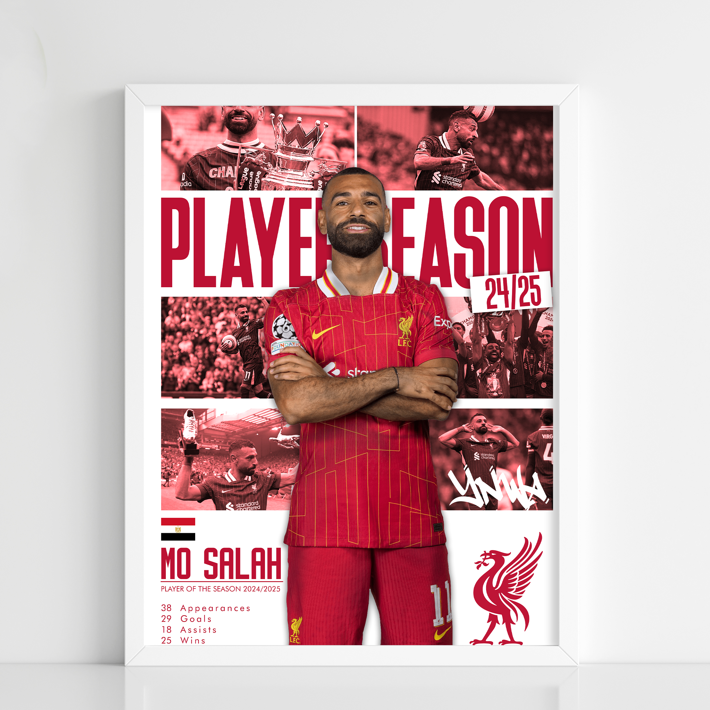 Salah — Player of the Season 24/25 Poster Frame
