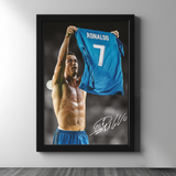 Ronaldo — Shirt Off Poster Frame