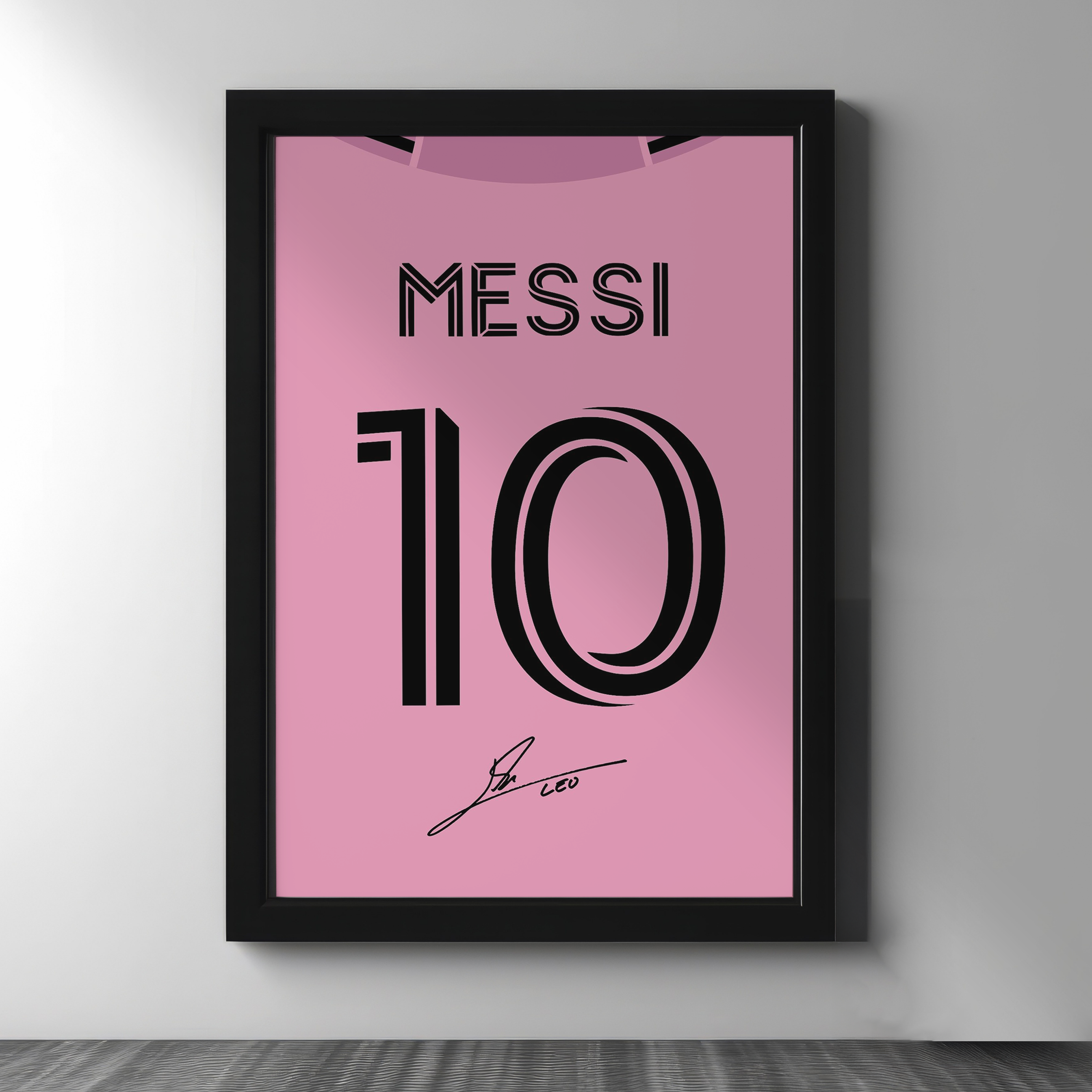 Messi — Inter Miami Jersey Poster Frame