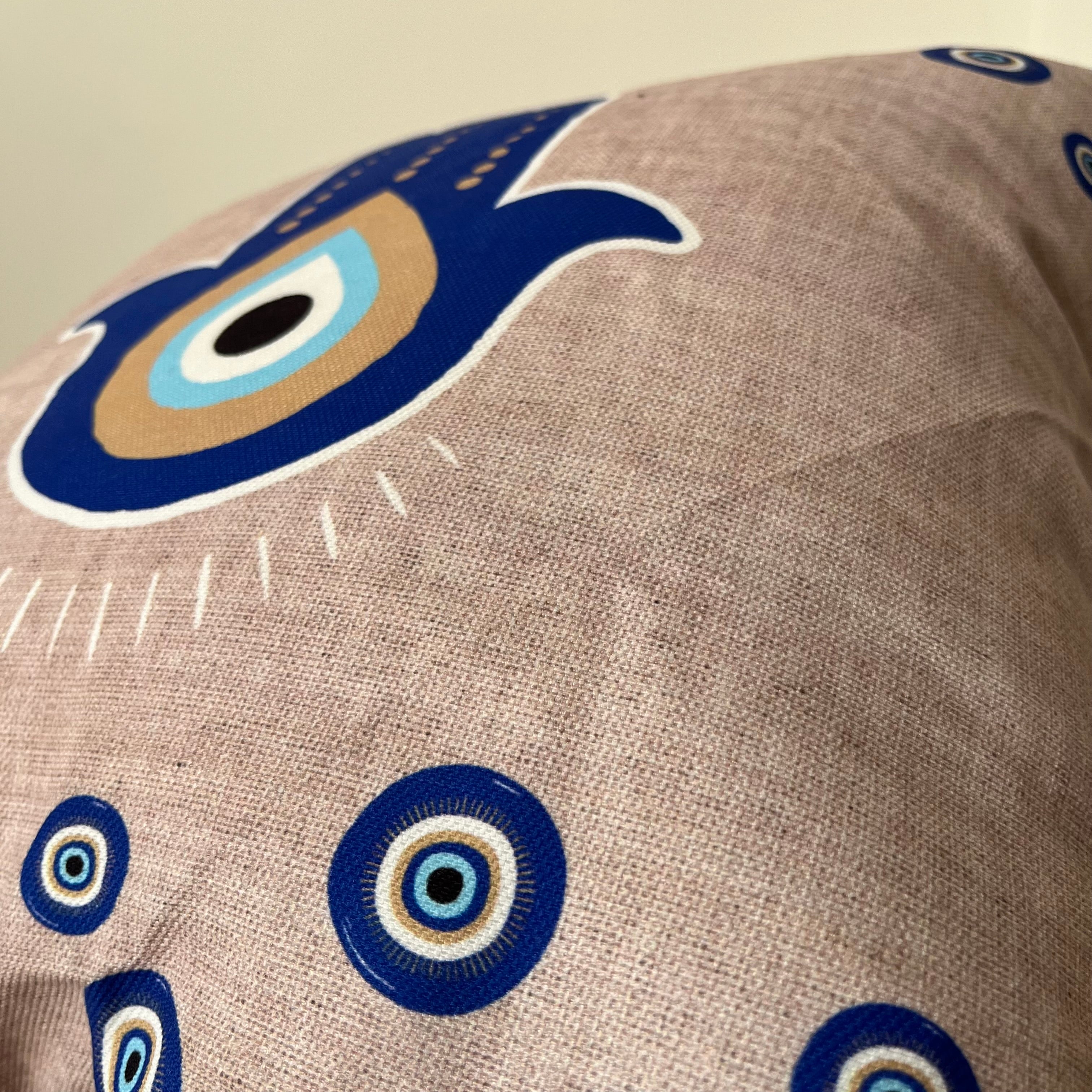 Blue hand cushion - Figi Home