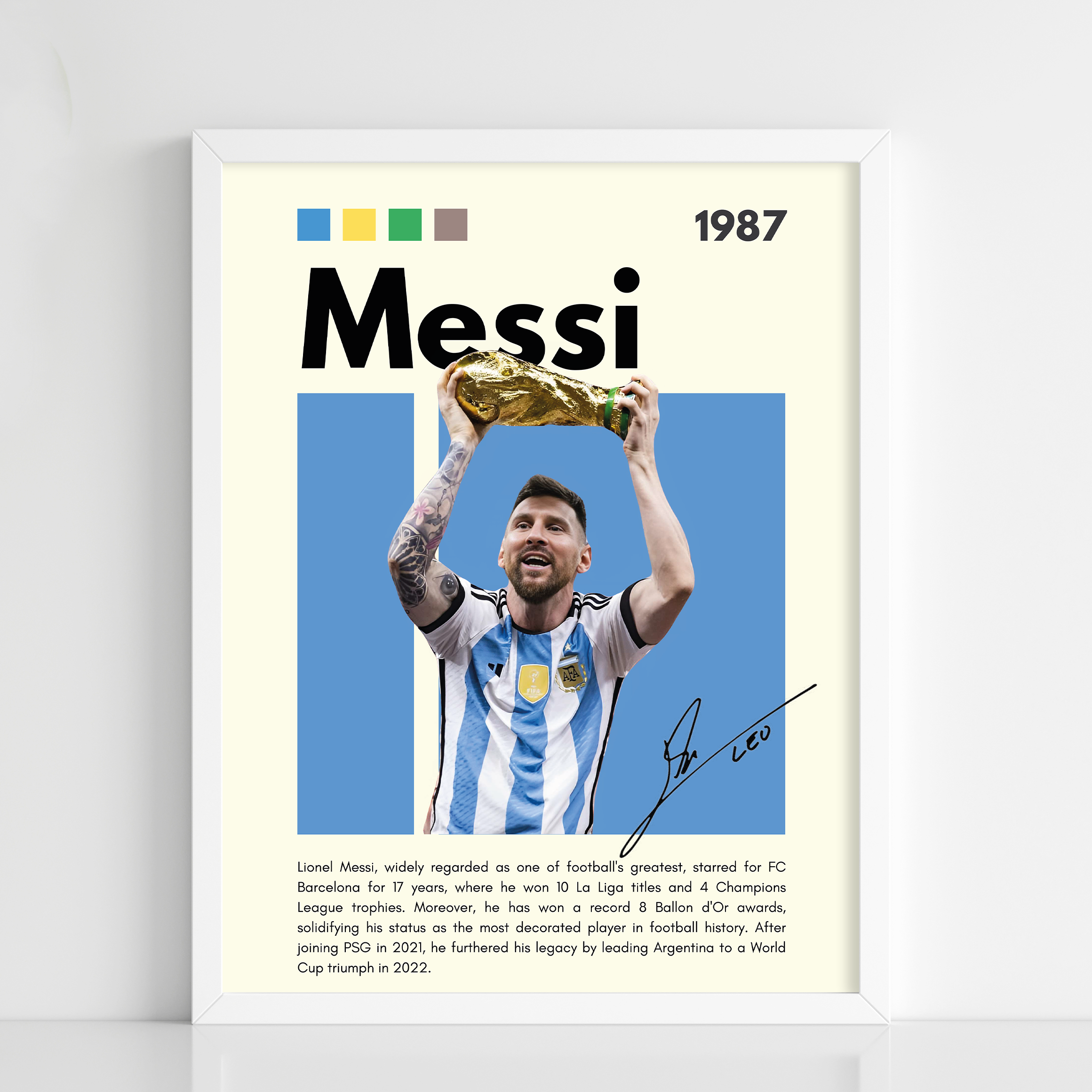 Messi Sports Poster Frame