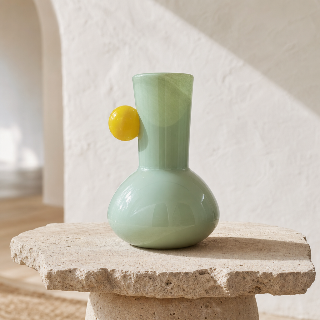 Green Orb Vase