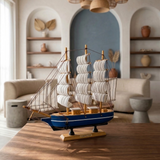 Blue Tall Ship Model