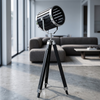 Big Black Spotlight Lamp