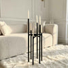 Black Minimalist Floor Candelabra