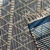 Indigo Heritage Cotton Kilim - Figi Home