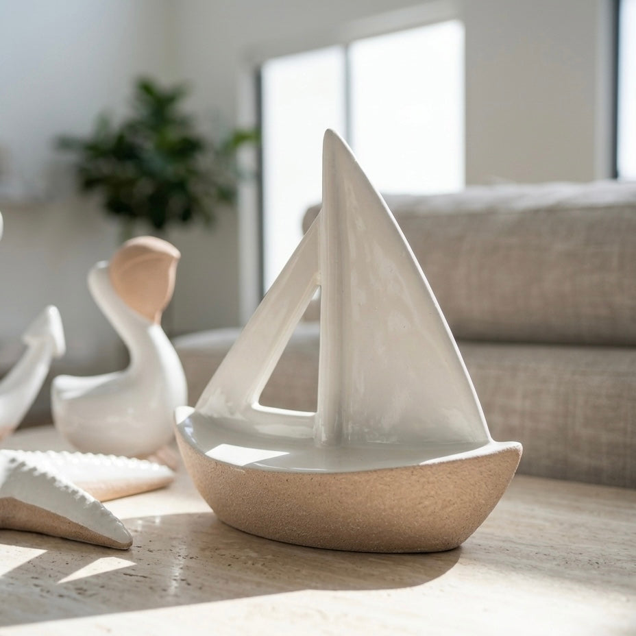 Modern Coastal Sculpture Set