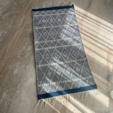Indigo Heritage Cotton Kilim - Figi Home