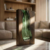 Wood & Glass Fusion Vase