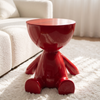 Maroon half head side table