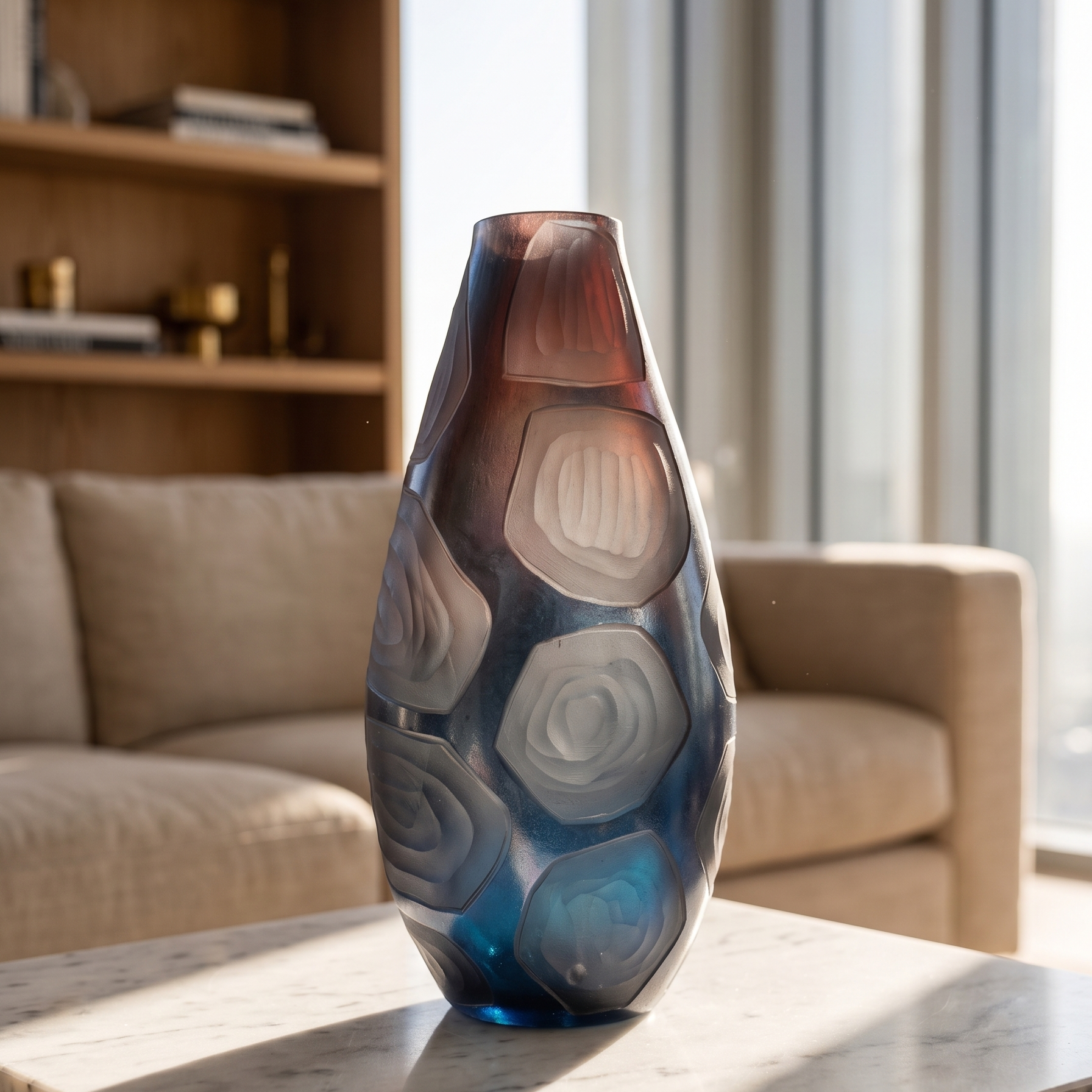 Obsidian Luxury Mosaic Vase