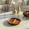 Sun-Carved Teak Wood Tray - Figi Home