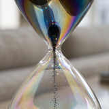 Black Sand Iridescent Glass