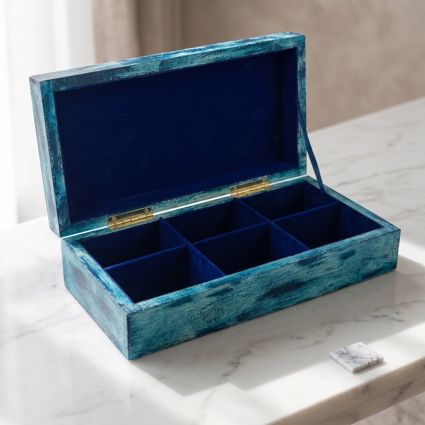 Hamsa Rectangular Tea Box