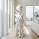 White Poodle Sculpture
