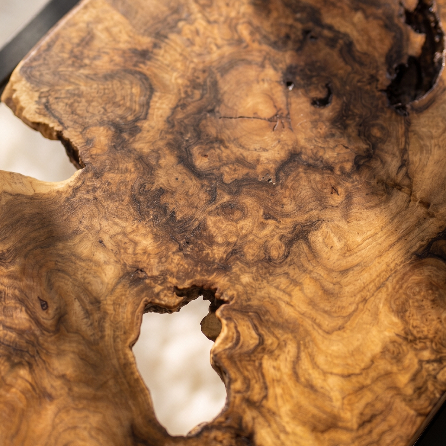 Burl Side Table