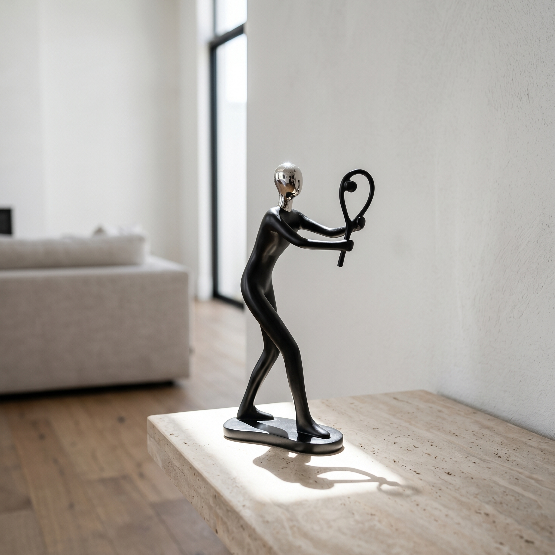 Tennis Player Sculpture