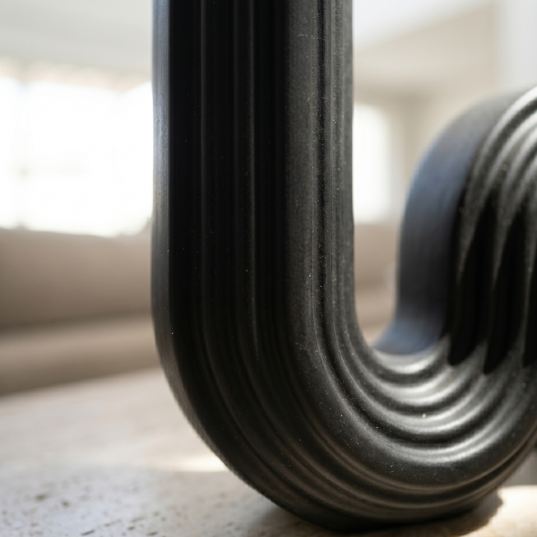 Ribbed S-Curve Sculpture