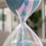 Blue Sand Iridescent Glass
