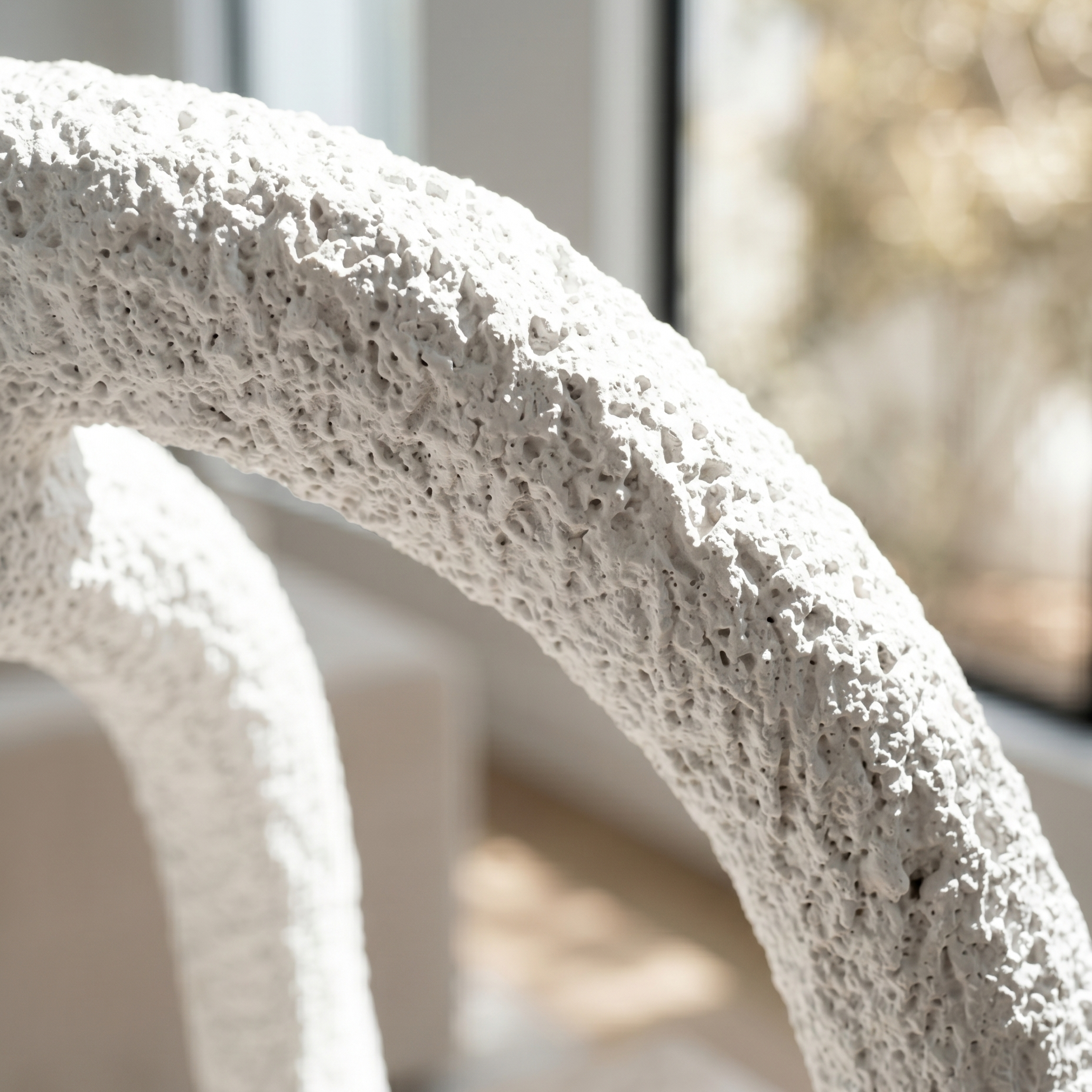 White Double Arch Sculpture