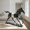 Marble Gallop Horse Sculpture