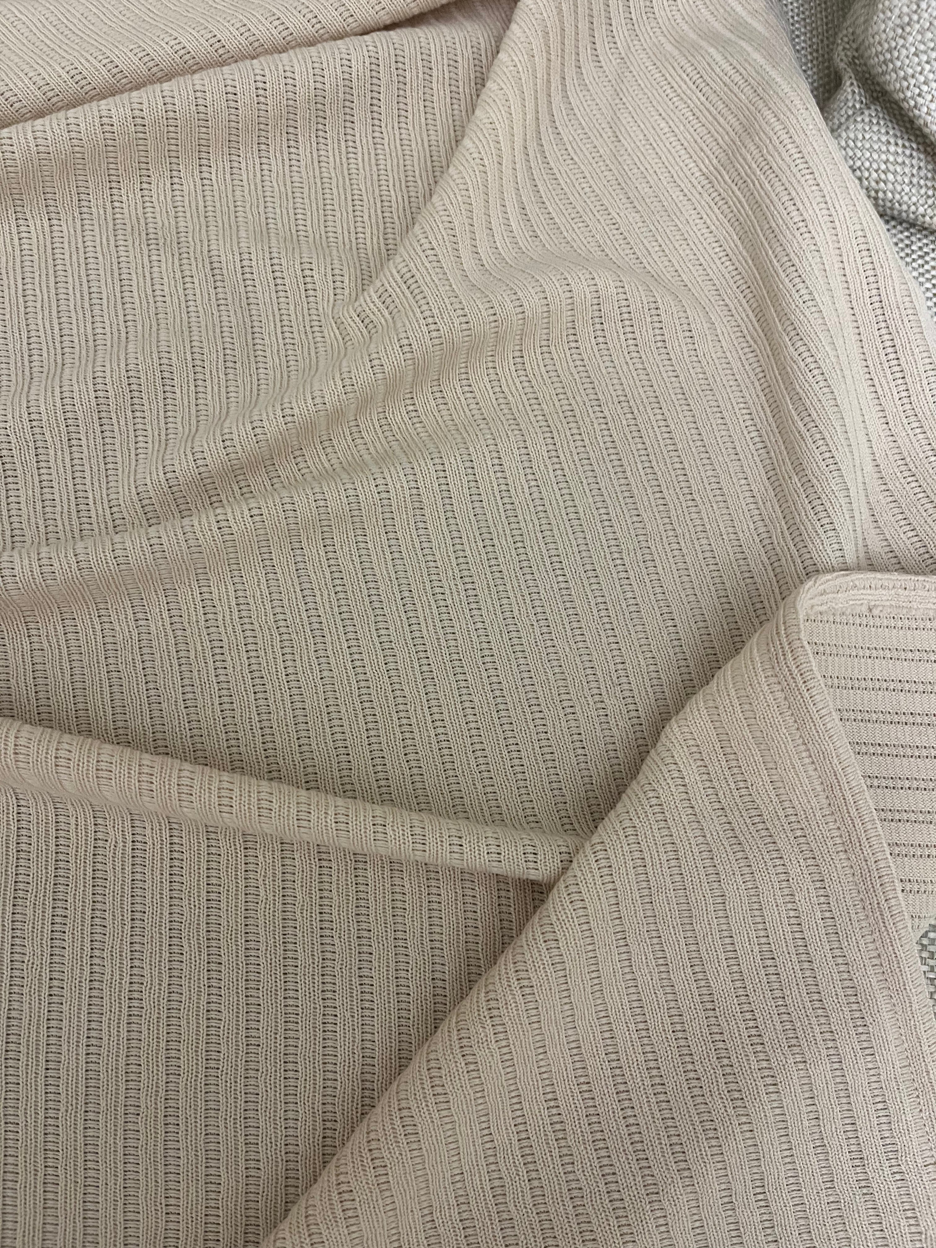 Pom-Pom Ribbed Throw Blanket - Figi Home