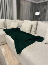 Knitted Textured Throw Blanket - Figi Home