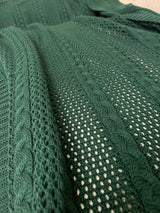 Knitted Textured Throw Blanket - Figi Home