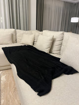 Knitted Textured Throw Blanket - Figi Home