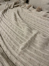 Tassel Knit Throw - Figi Home