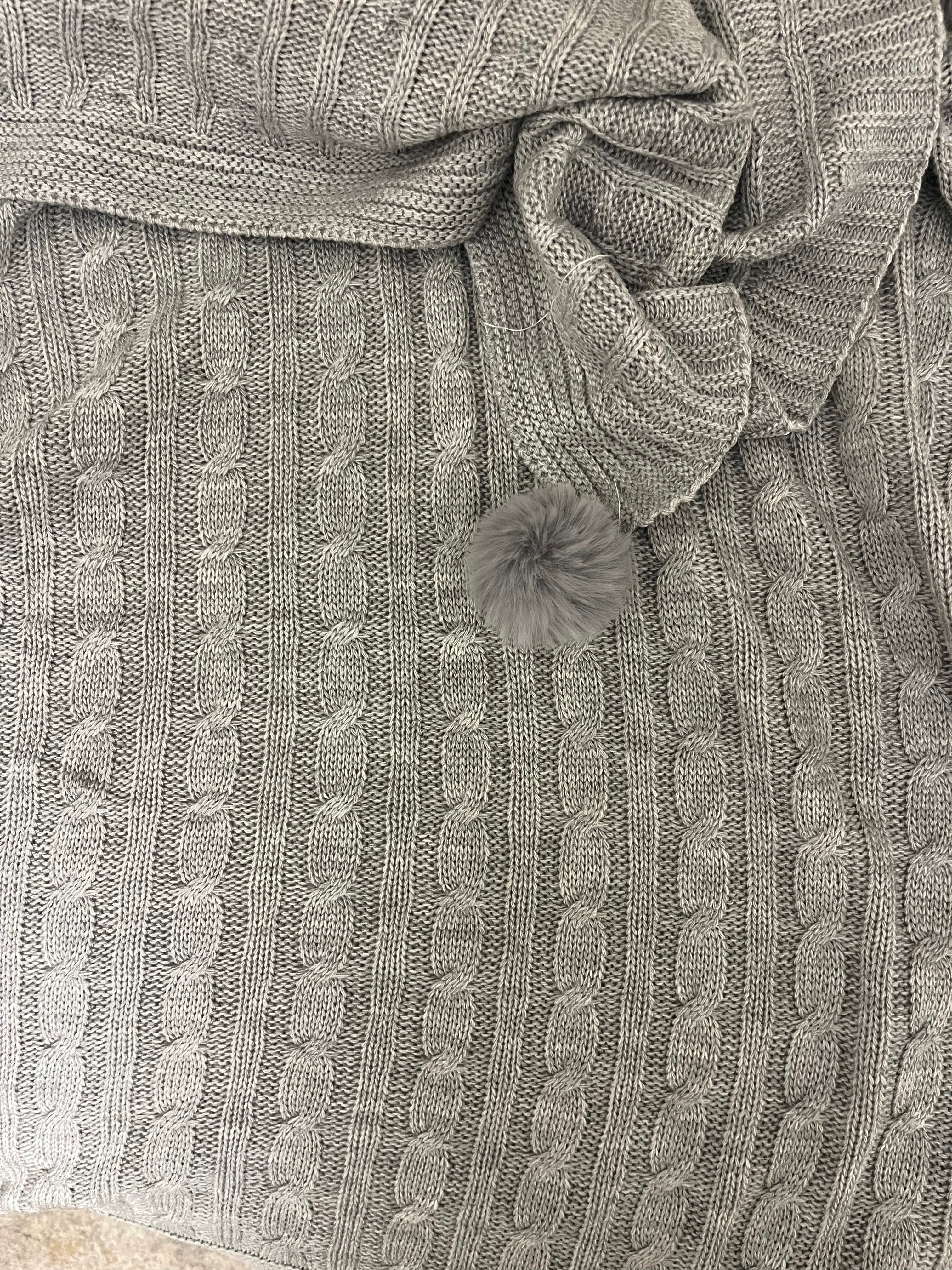 Tassel Knit Throw - Figi Home