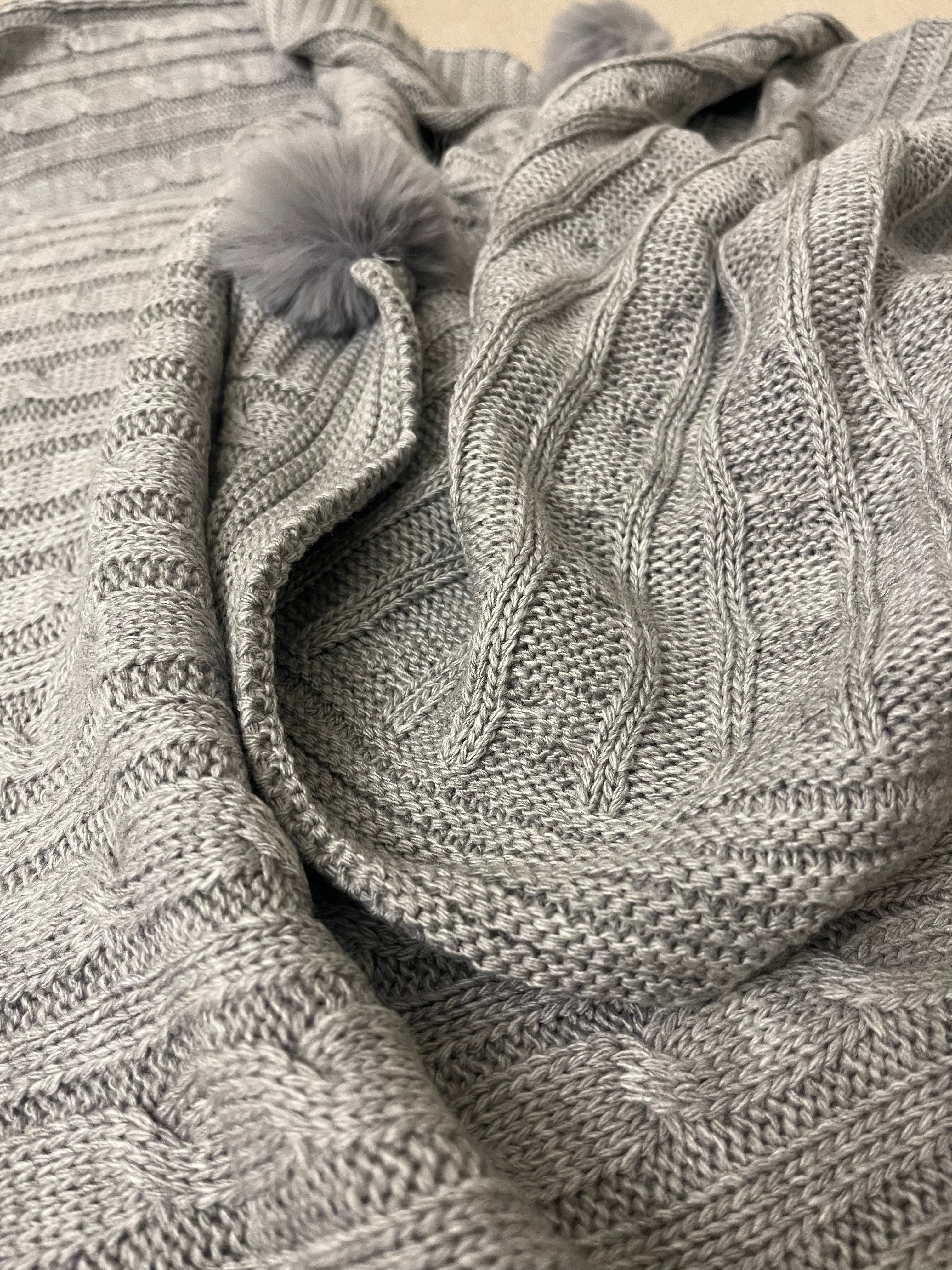 Tassel Knit Throw - Figi Home