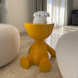 Yellow half head side table - Figi Home