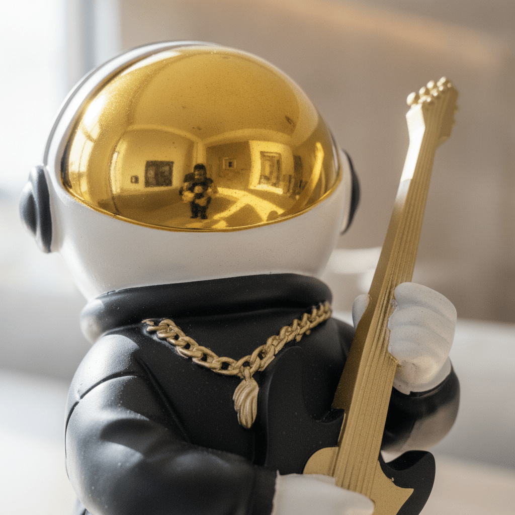 Astronaut Guitar Sculpture - Figi Home