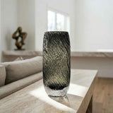 Bark Texture Glass Vase - Figi Home
