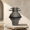 Beaded black Urn - Figi Home