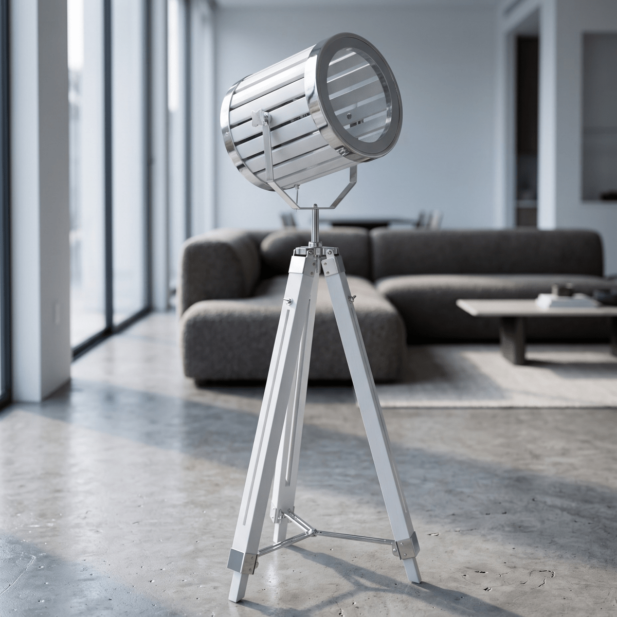 Big White Spotlight Lamp - Figi Home