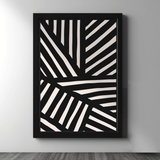 Black & Cream Abstract Line Art – Set of 2 - Figi Home