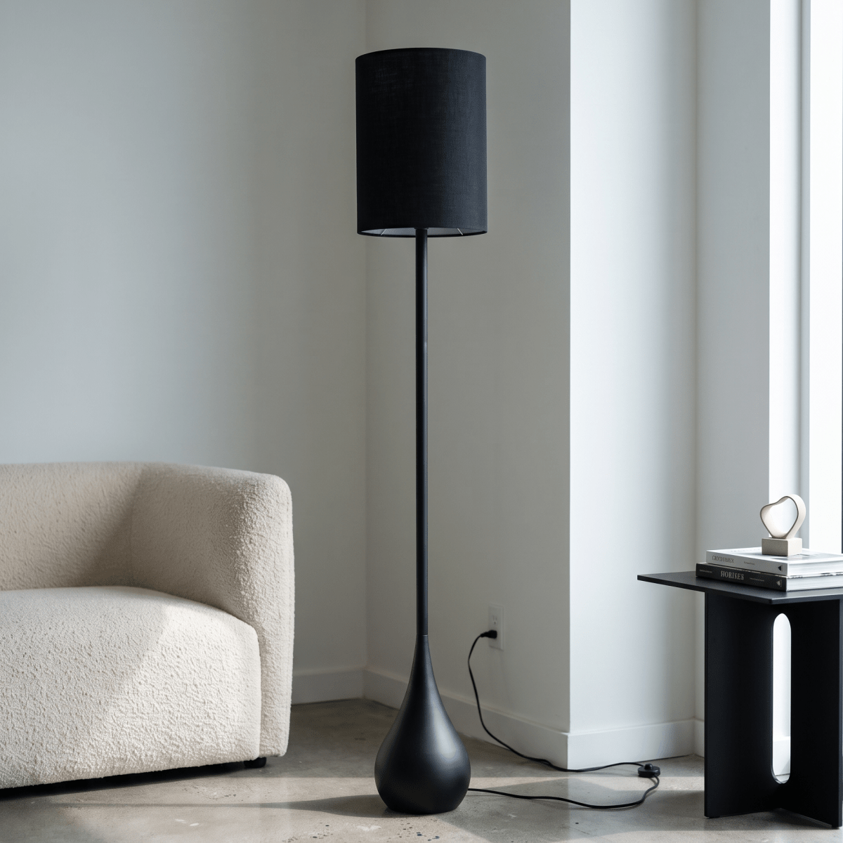 Black Droplet Floor Lamp - Figi Home