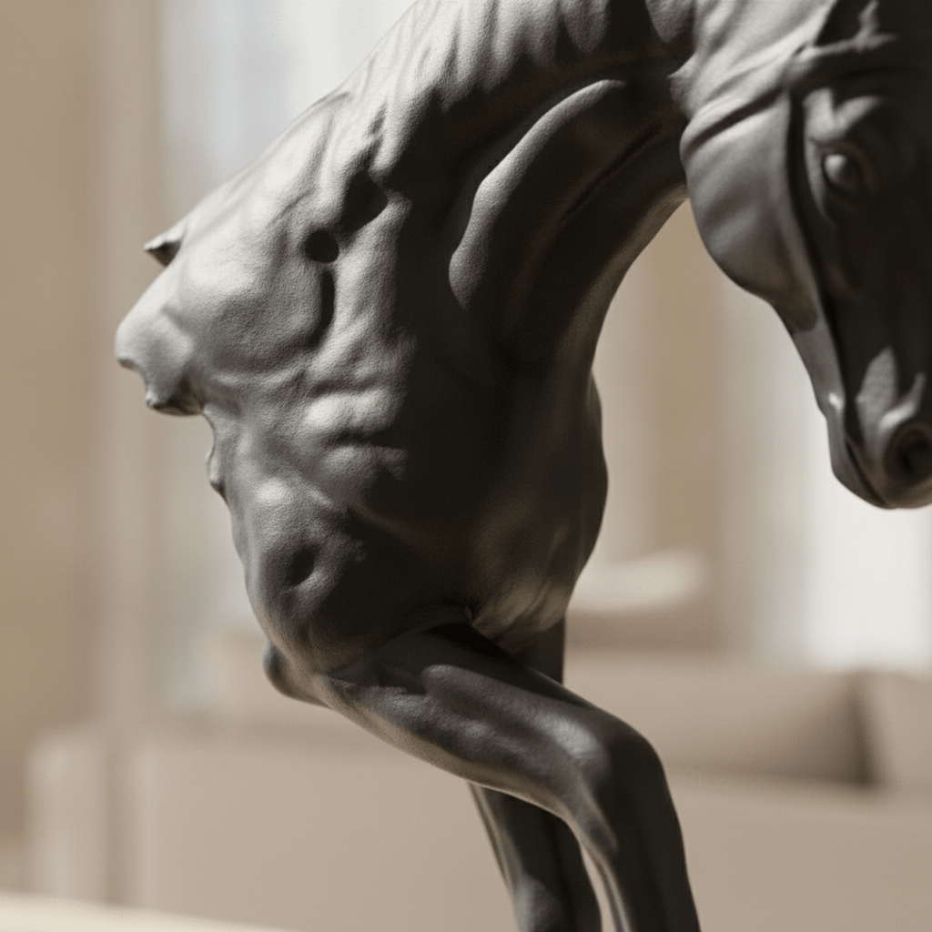 Black Horse Sculpture - Figi Home