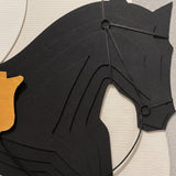 Black Horse Wall Art - Figi Home
