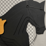 Black Horse Wall Art - Figi Home