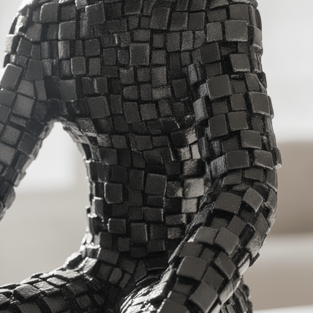 Black Modular Figure Sculpture - Figi Home