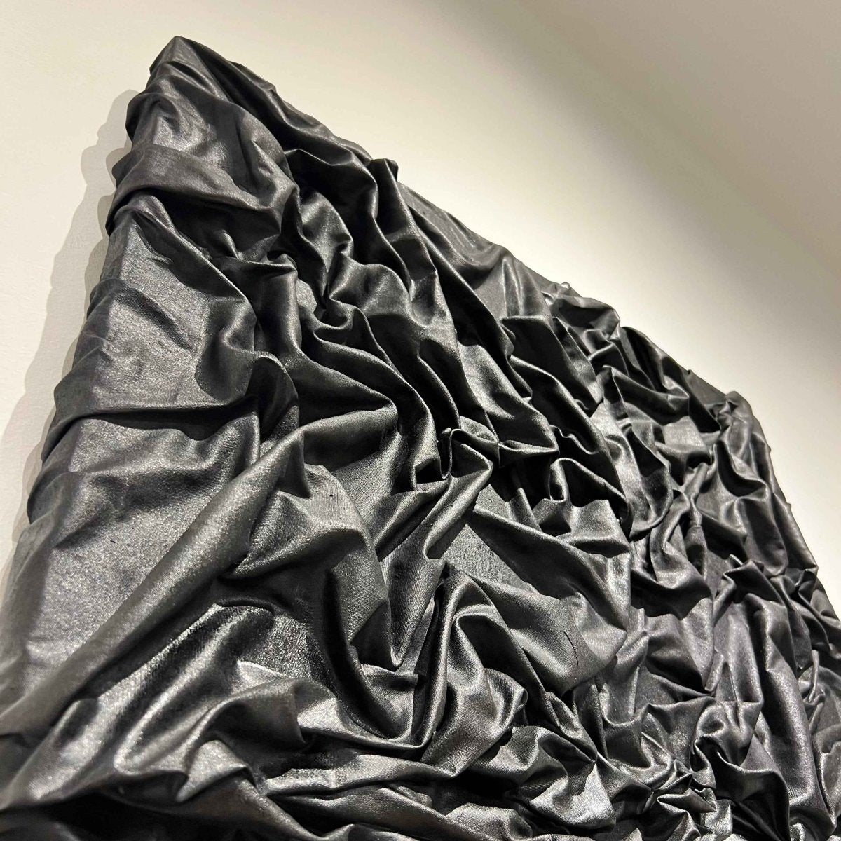 Black Void Textured Wall Canvas - Figi Home