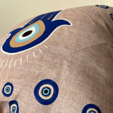 Blue hand cushion - Figi Home