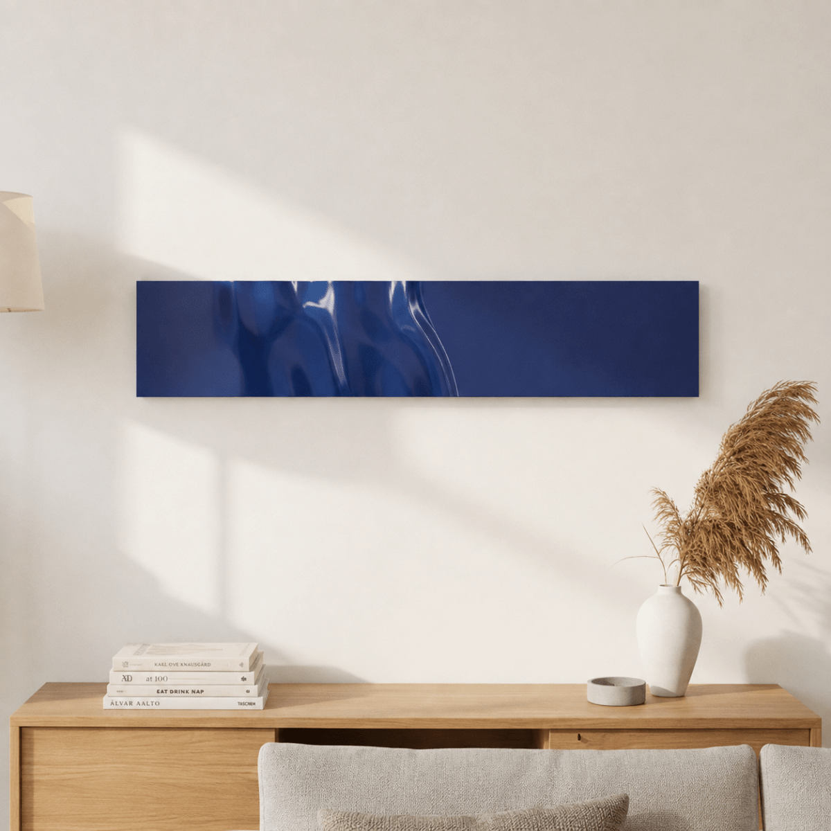 Blue Metal Wall Art - Figi Home