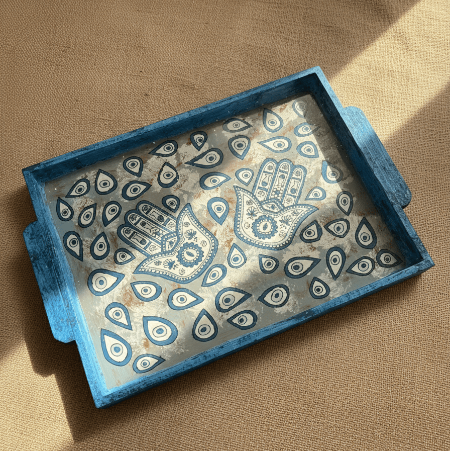 Blue Mirage Tray - Figi Home