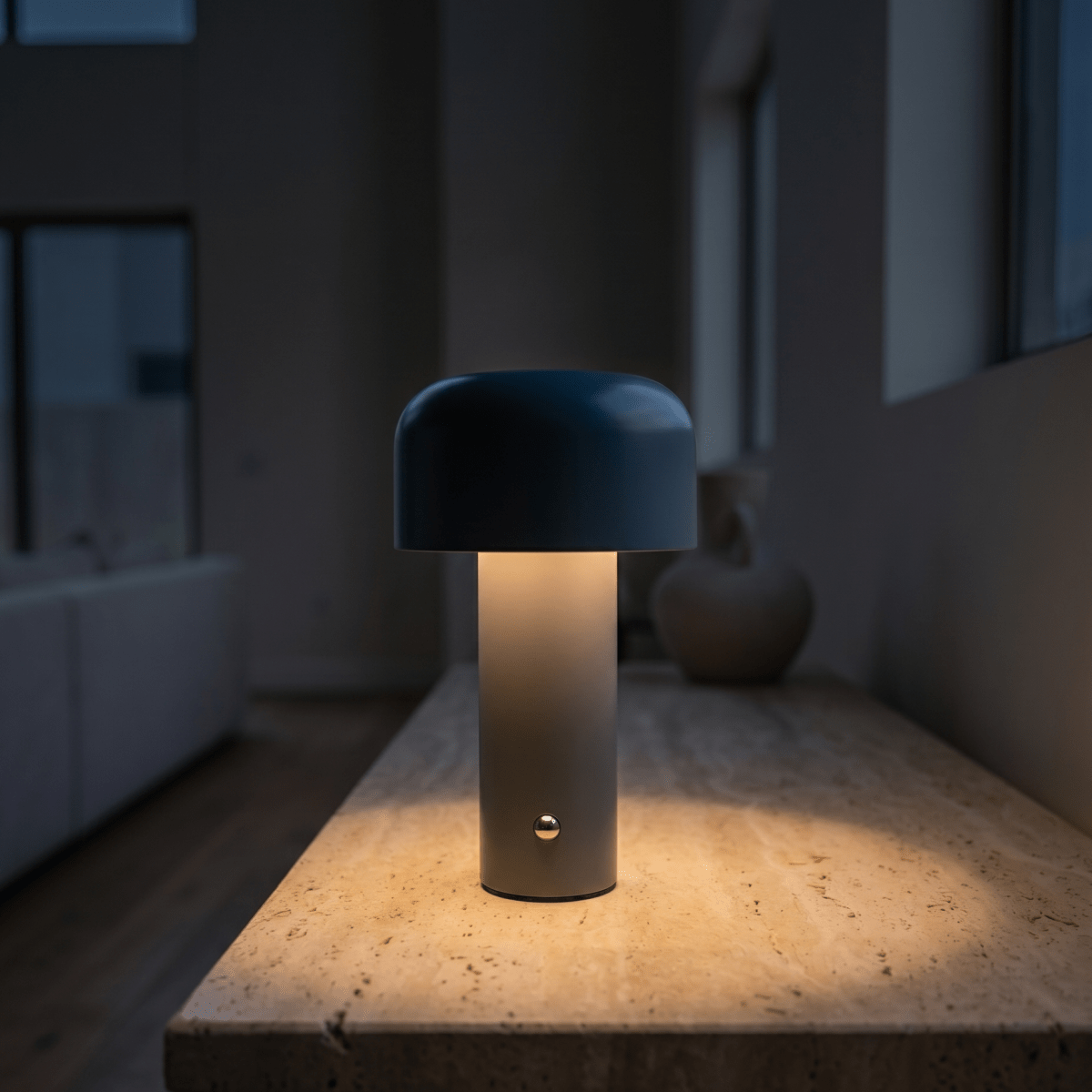 Blue Mushroom Lamp - Figi Home