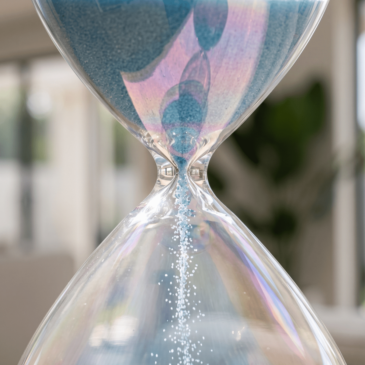 Blue Sand Iridescent Glass - Figi Home