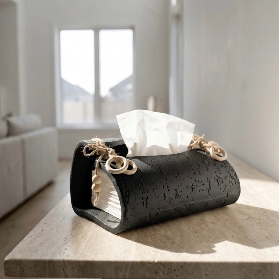 Boho Textured Tissue Holder - Figi Home